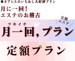 定額エステ 月1回プラン